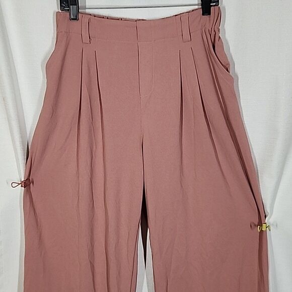 Halara Flex Rose High Waist Wide Leg Casual Waffle Pants Size Large - Picture 3 of 7